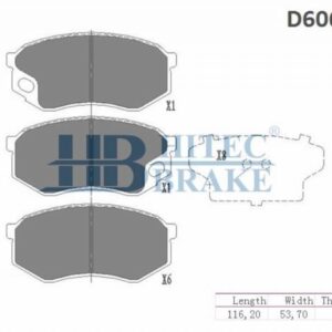 ÖN FREN DİSK BALATASI TK. 8 PARÇA MITSUBISHI CANTER FUSO FE511