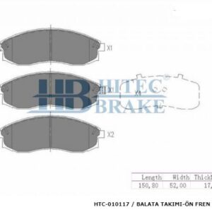 ÖN FREN DİSK BALATASI TK. MITSUBISHI L200 02-06 4X2-4X4 (K64T-K74T)