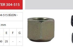 ÇİFT TEKER BİJON -R (M.16/1,5x58) M.CANTER 304-515