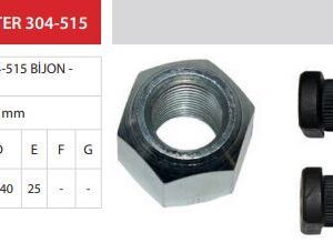 ÇİFT TEKER BİJON -L (M.16/1,5x58) M.CANTER 304-515