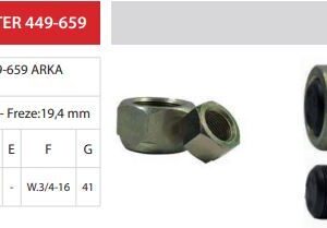 ARKA BİJON YEKPARE R TEK PARÇA (M.30/1,5x3/4-16) MITSUBISHI CANTER 449 659 859