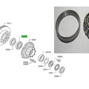 ARKA TEKER İÇ RULMAN MITSUBISHI CANTER 449 659 859 FUSO-TFA-EURO5 12>