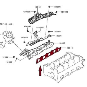 EGZOST MANİFOLD CONTASI ÇELİK MITSUBISHI L200 SU 2015-- FIAT FULLBACK