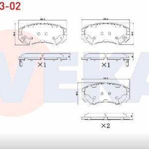ÖN FREN DİSK BALATA 58101-38A90